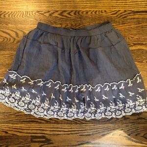 Abercrombie Embroidered Skirt - S